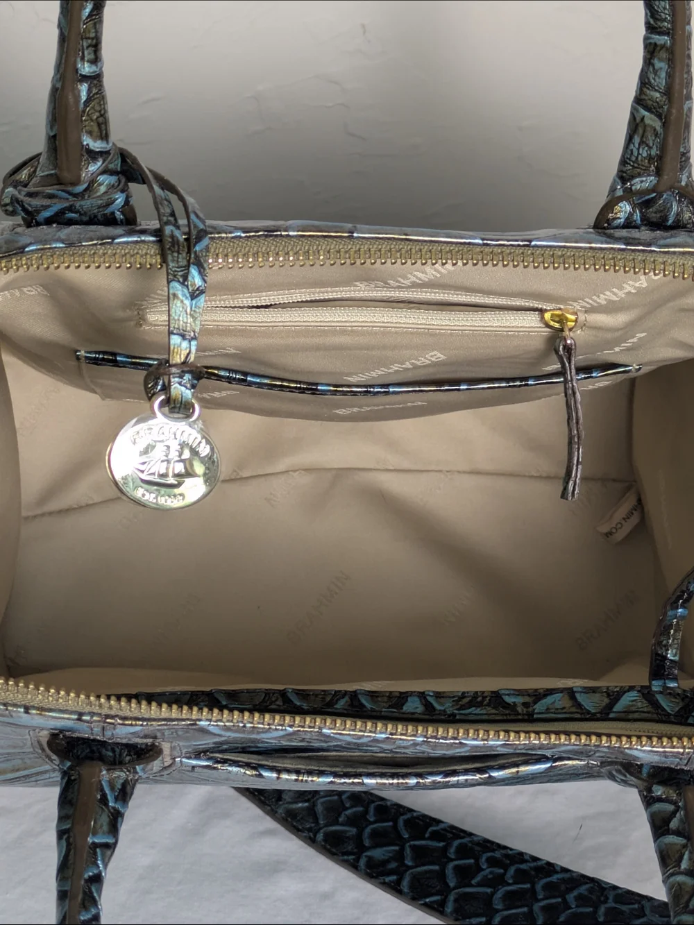 Brahmin Large Duxbury Satchel Rare Bird of Paradise Satchel Genuine Authentic